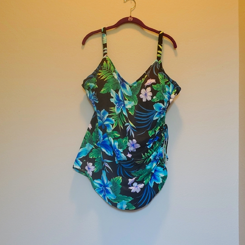 White Stag Tropical Floral Women's One Piece Swimsuit